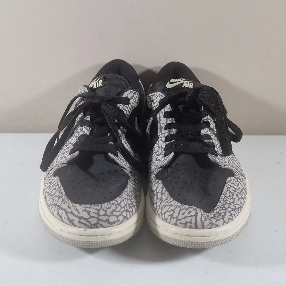 Air Jordan 1 Retro Low OG Black Cement Mens Size 9.5 - Picture 7 of 11